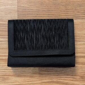 Black Satin Evening Handbag